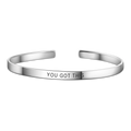 You Got This Bangle Platinum Plated Copper