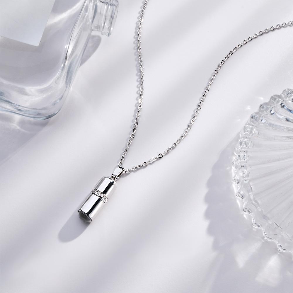 Custom Projaction Necklace Creative Pill Couple Gifts