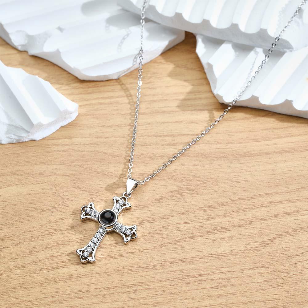 Custom Projection Necklace Diamond Cross Fashion Gift