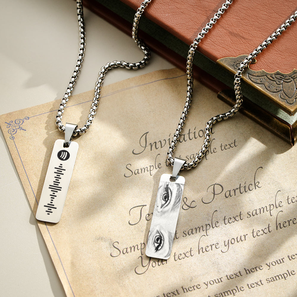 Custom Eyes Photo Necklace
