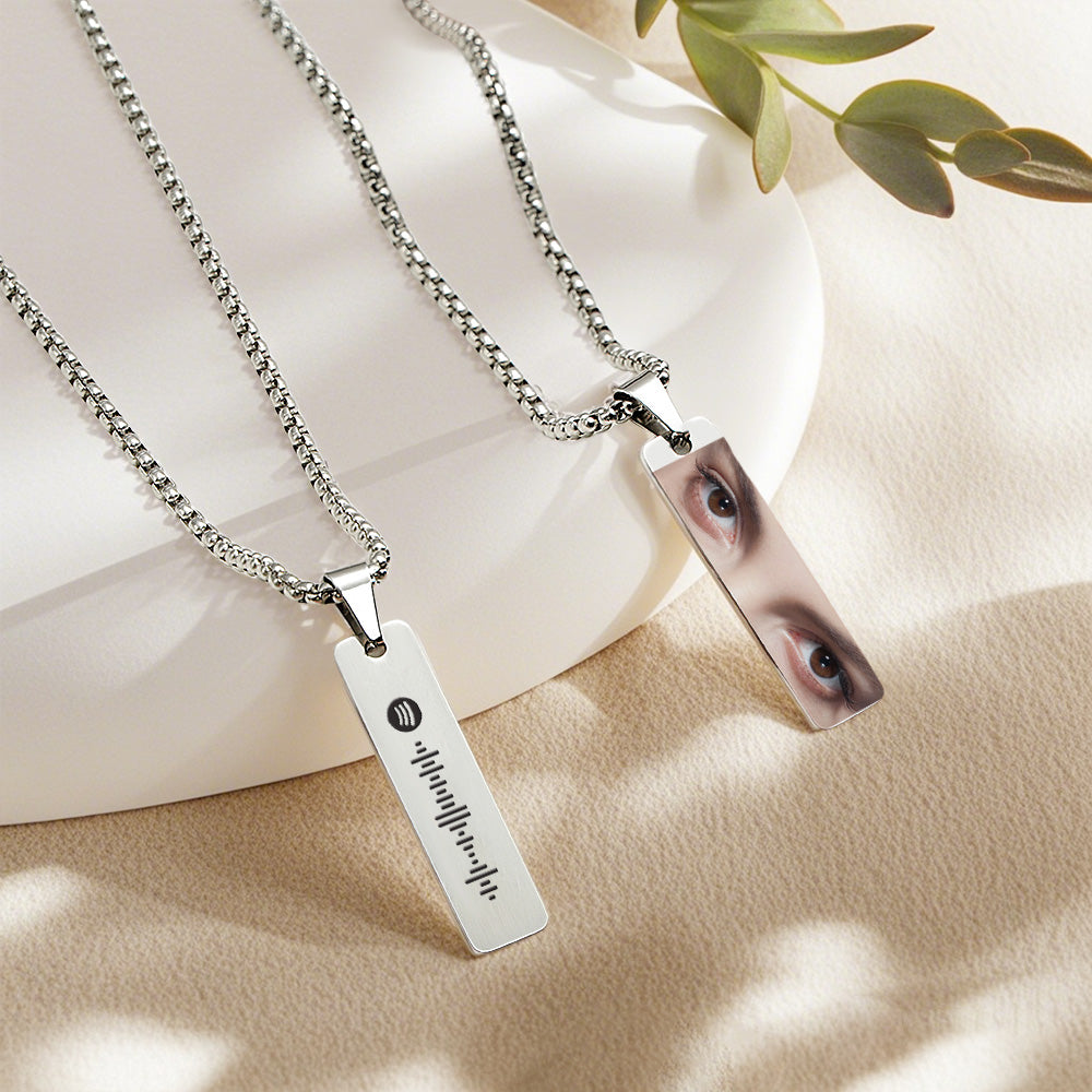 Custom Eyes Photo Necklace