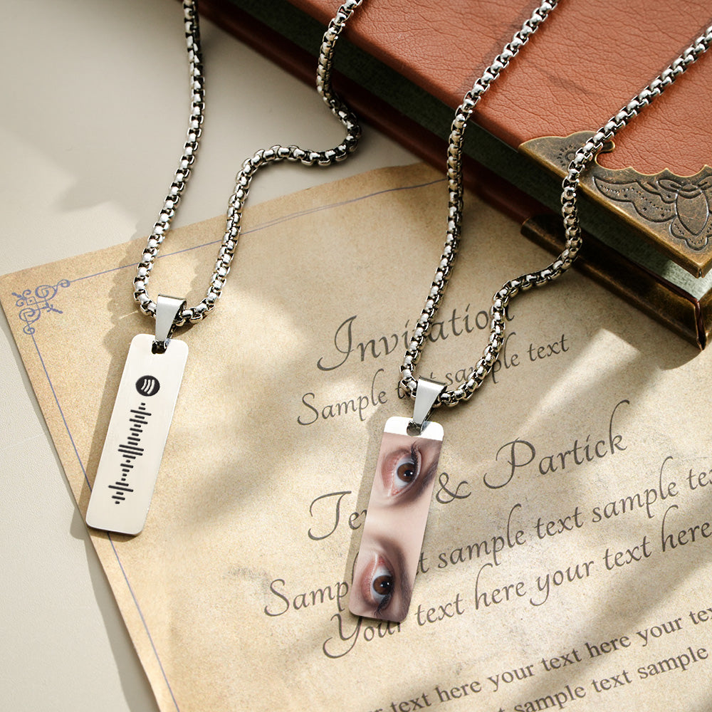 Custom Eyes Photo Necklace