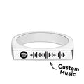 Custom Spotify Code Ring Simple Music Gifts for Couple