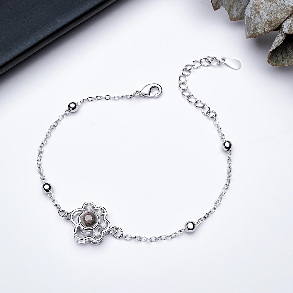 Custom Projection Bracelet Animal Footprint Cute Present for Pet Lover