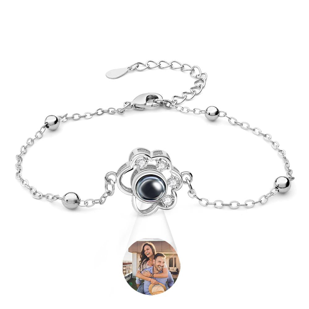Custom Projection Bracelet Animal Footprint Cute Present for Pet Lover