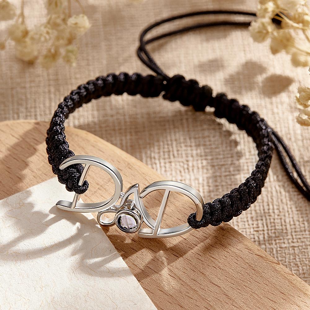 Custom Projection Bracelet Weave Gift for Dad