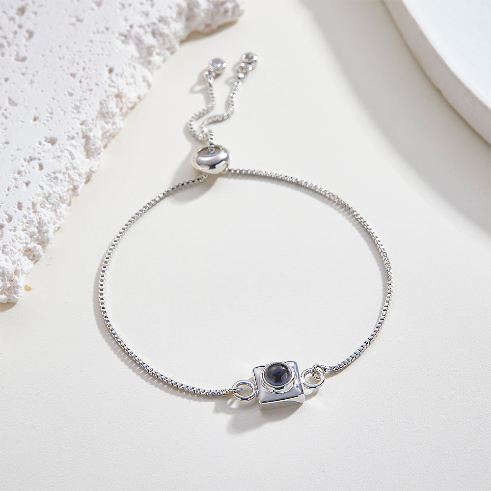 Custom Projection Bracelet Square Simple Gift for Her