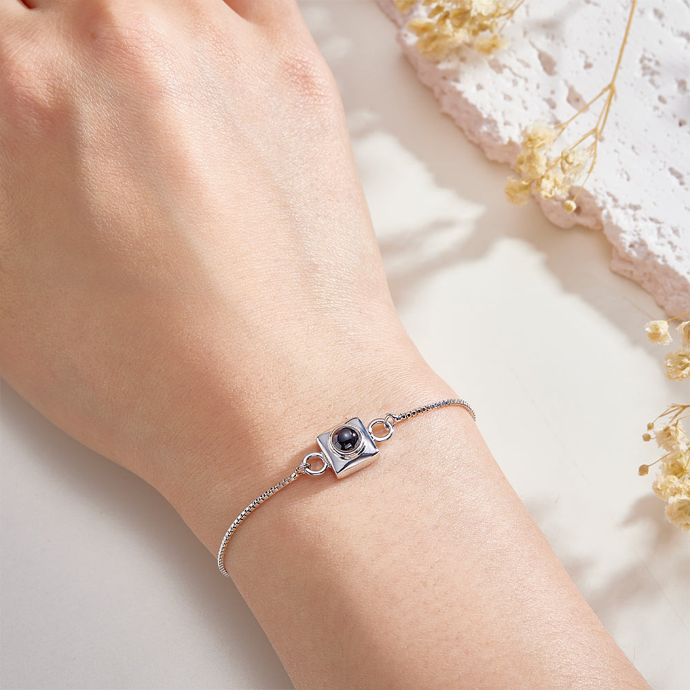 Custom Projection Bracelet Square Simple Gift for Her