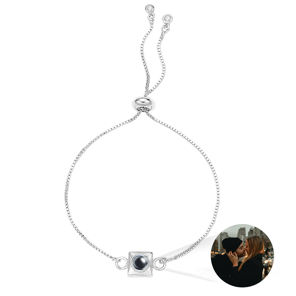 Custom Projection Bracelet Square Simple Gift for Her