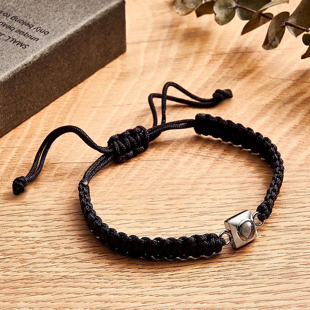 Custom Projection Bracelet Weave Fashion Gift for Men