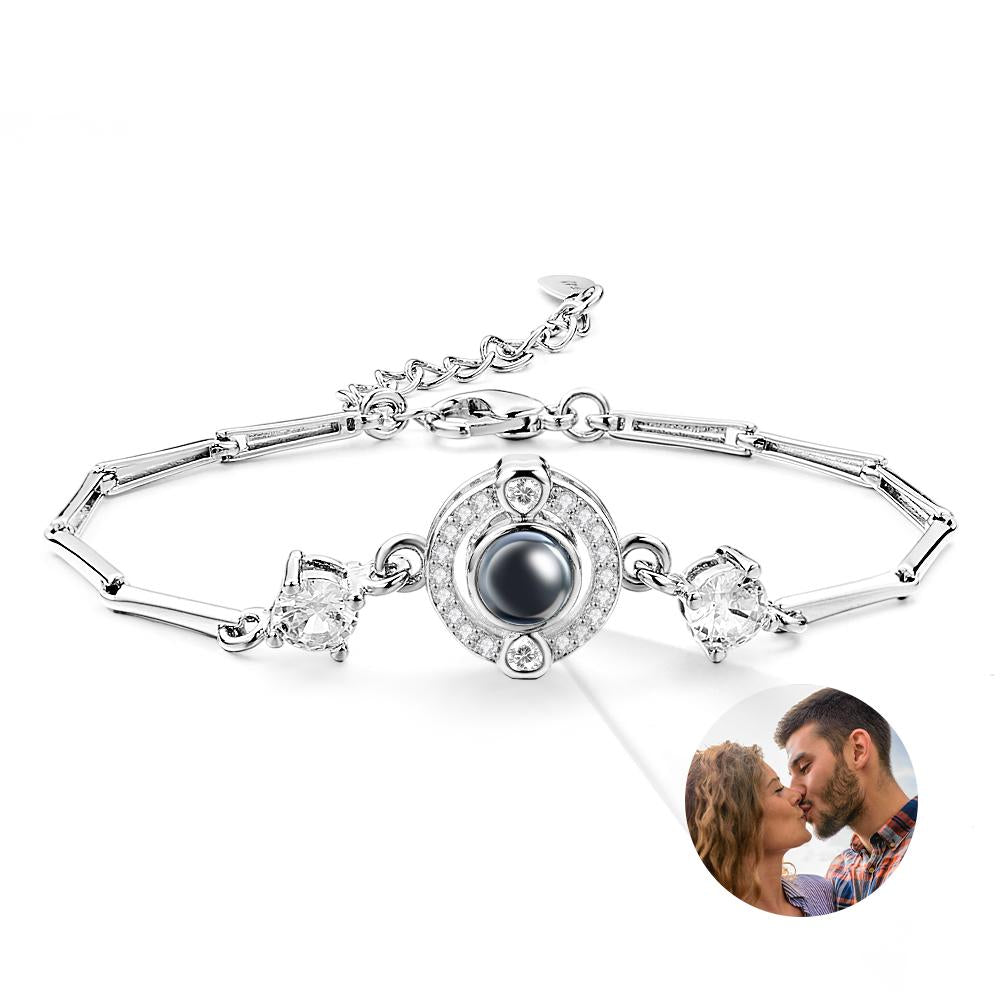 Custom Projection Bracelet Diamond Unique Chain Girl Gift