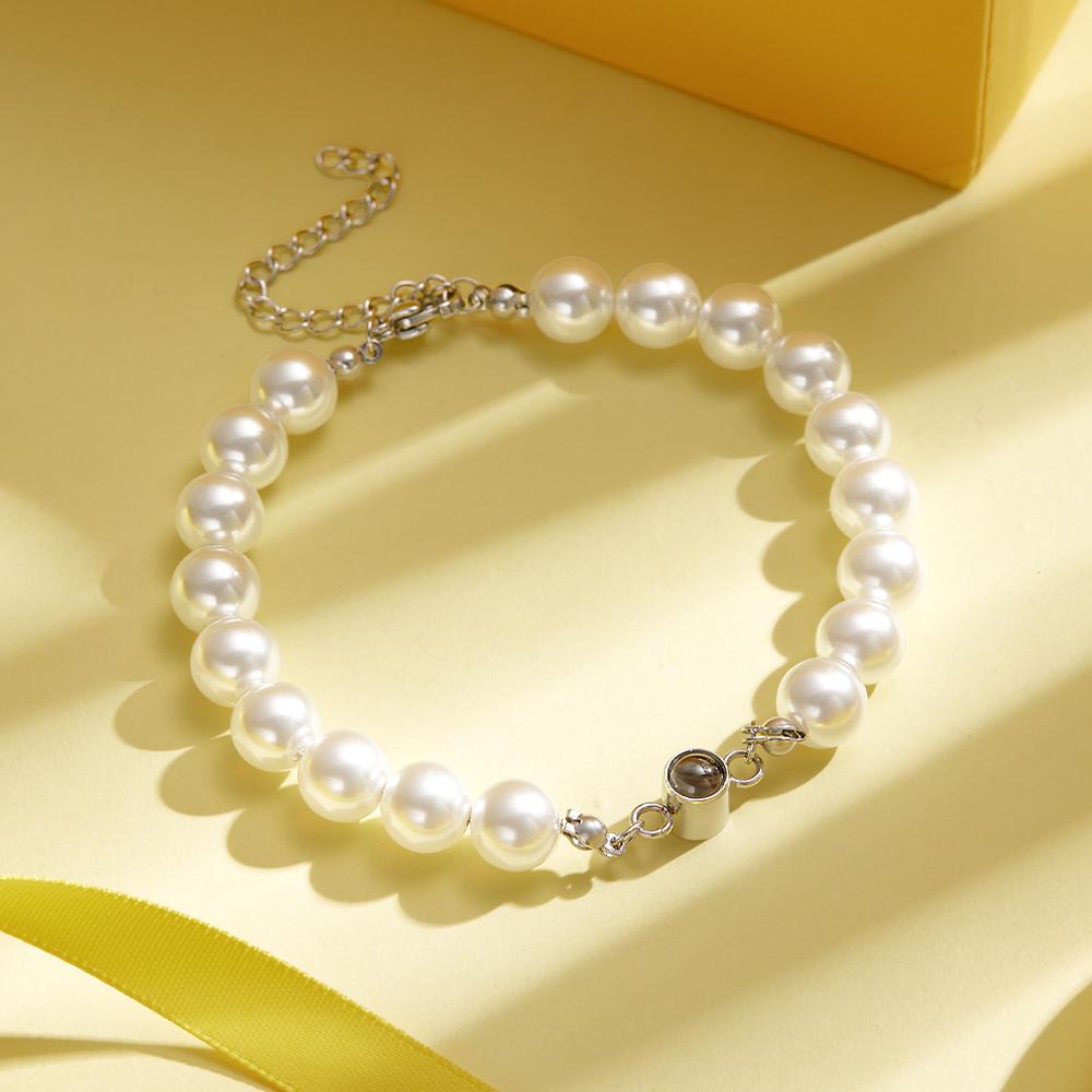 Custom Projection Bracelet Pearl Romantic Gift