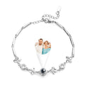 Custom Projection Bracelet Diamond Chain Gift for Her