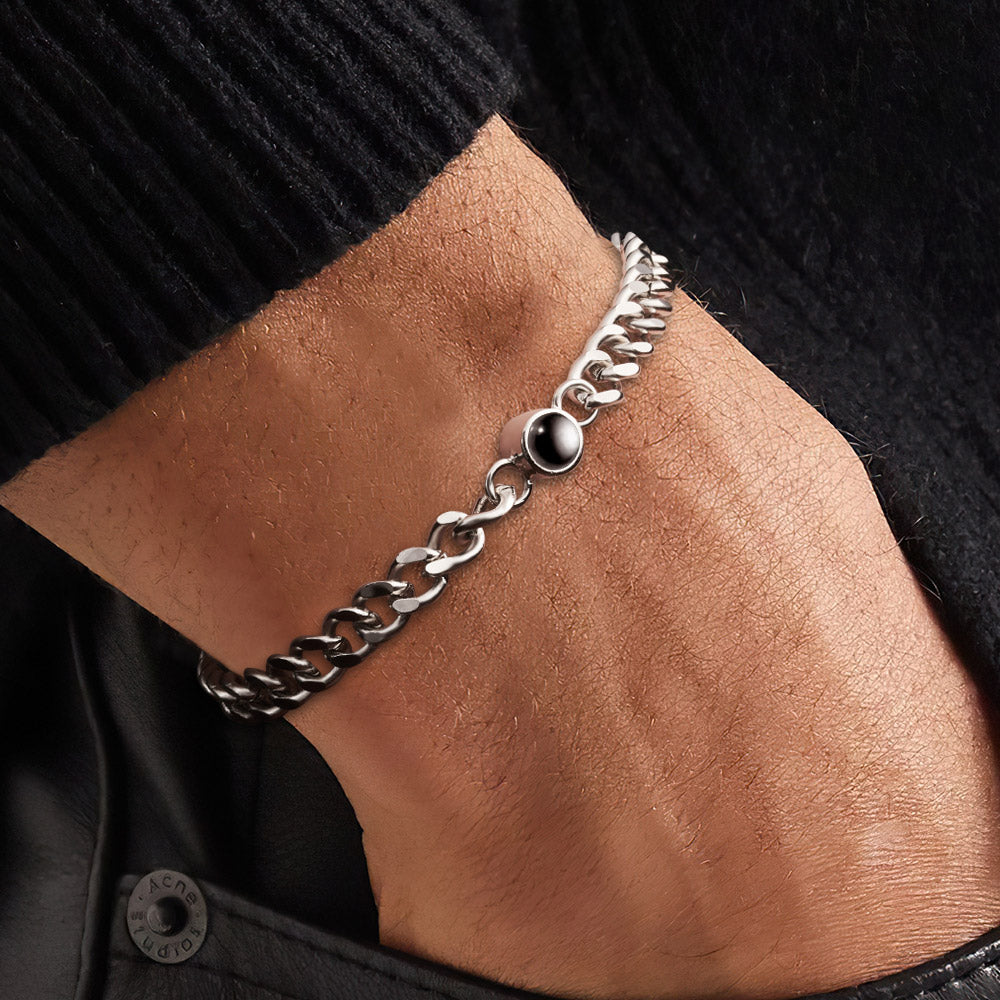 Custom Photo Bracelet Projection Bracelet Vintage Bracelet Christmas Gift for Him