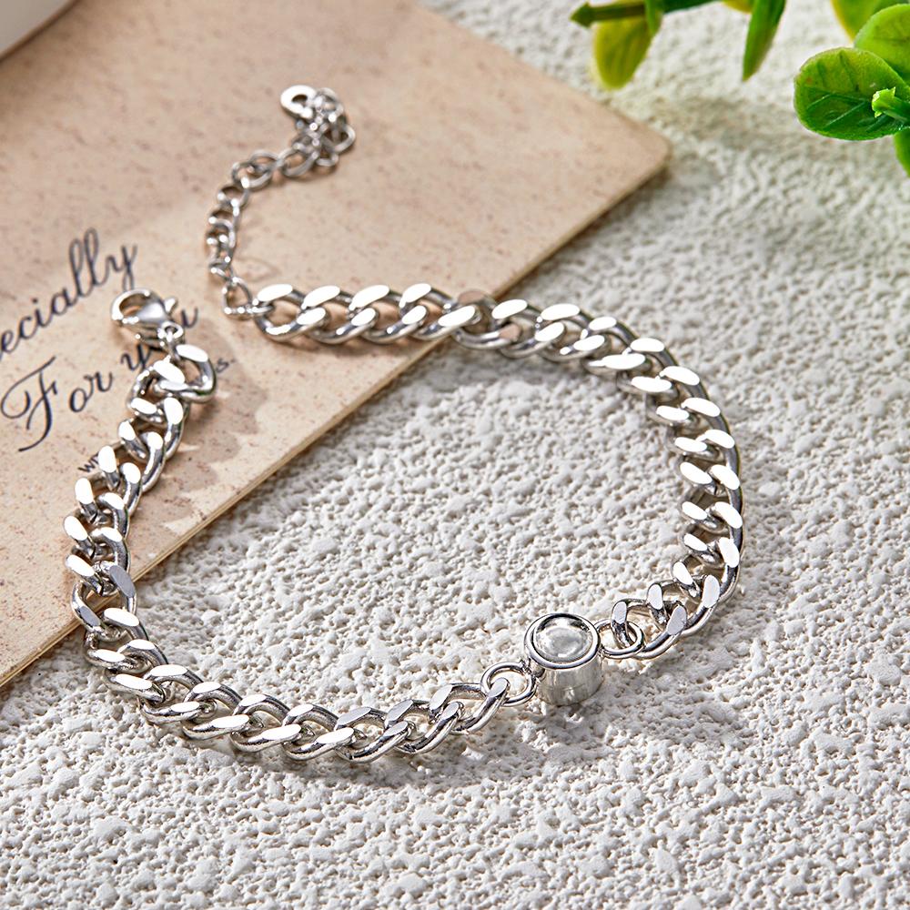 Custom Photo Bracelet Projection Bracelet Vintage Bracelet Christmas Gift for Him