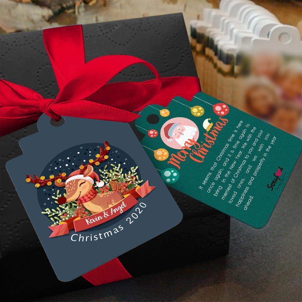 Merry Christmas Custom Gift Card Photo Card