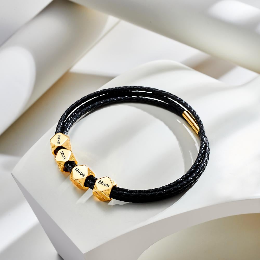 Custom Engraved Bracelet Simple and Versatile Valentine's Gift for Him