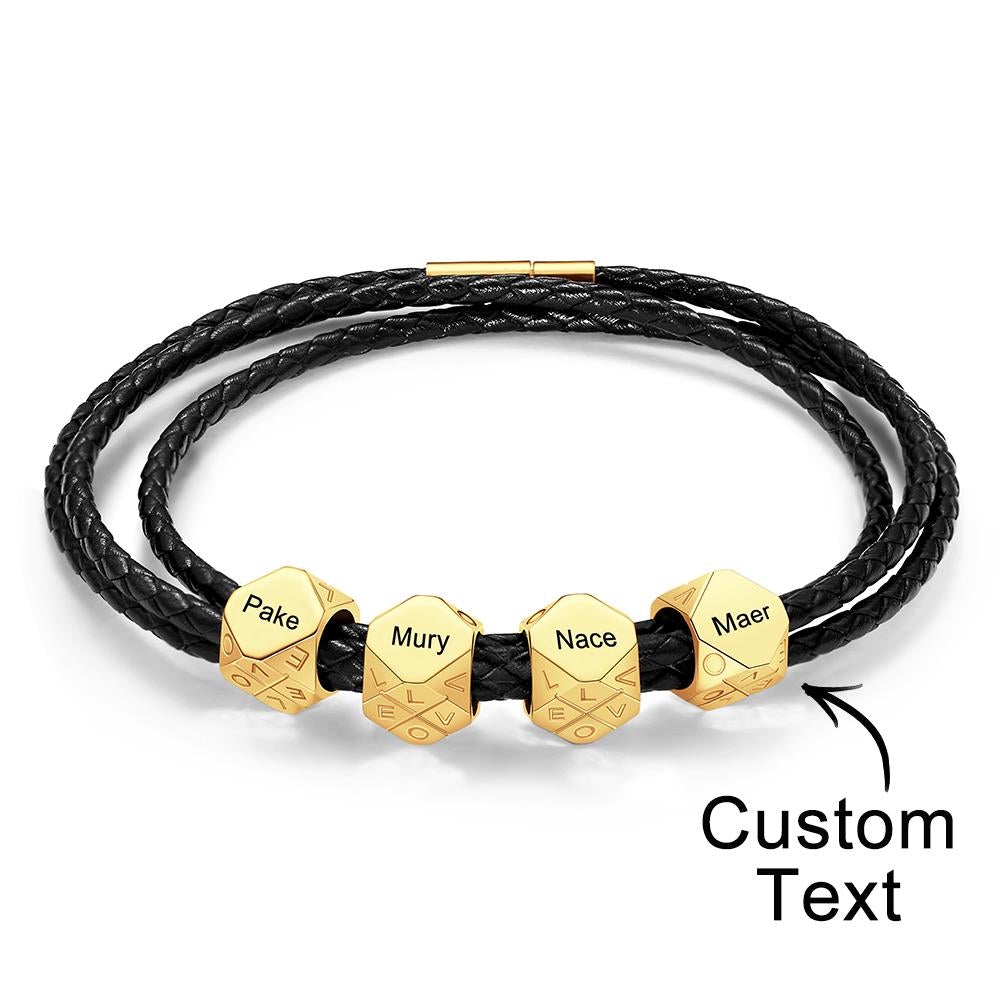 Custom Engraved Bracelet Simple and Versatile Valentine's Gift for Him