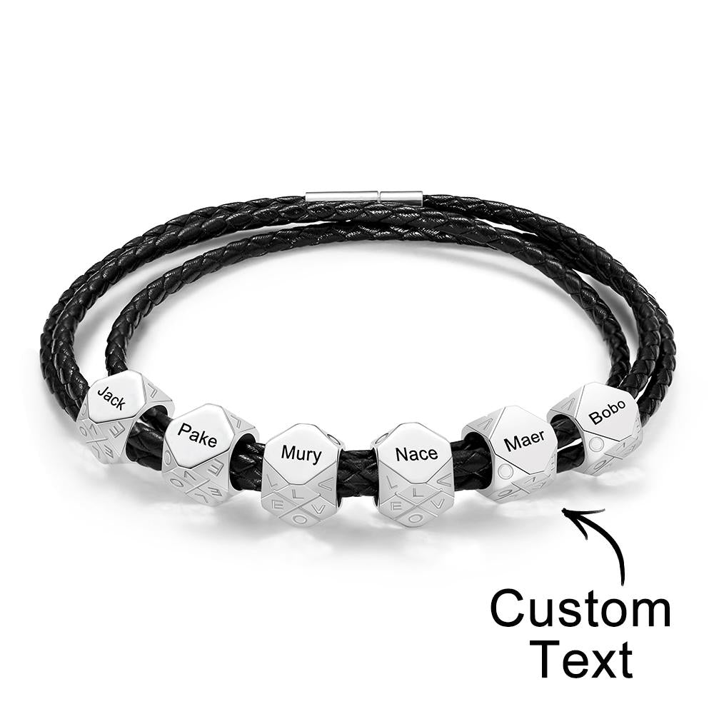 Custom Engraved Bracelet Simple and Versatile Valentine's Gift for Him