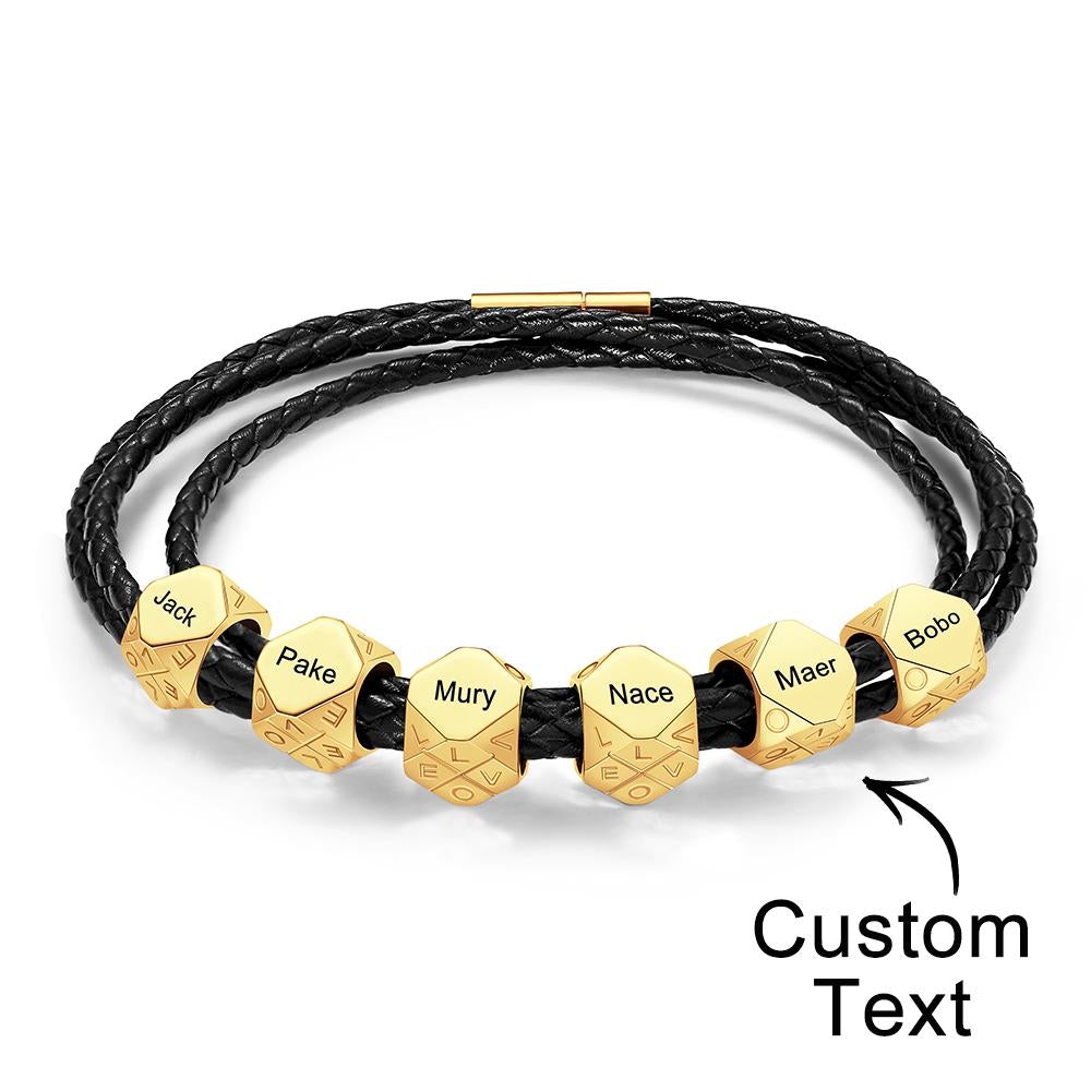 Custom Engraved Bracelet Simple and Versatile Valentine's Gift for Him