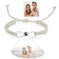 Personalized Projection Weave Bracelet Customized Photo Bracelet Set Adjustable Bracelet Personalized Gift for Couples