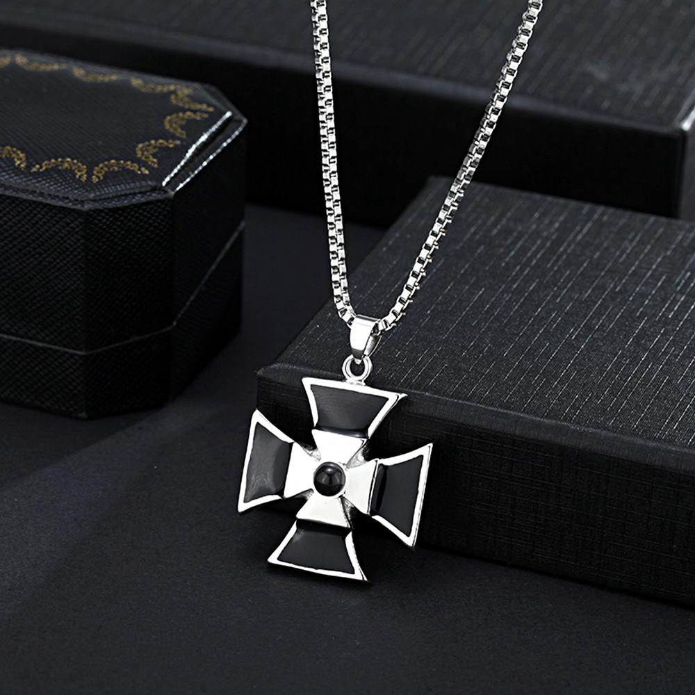 Personalized Windmill Photo Projection Men's Necklace for Him Minimalist Memorial Jewelry
