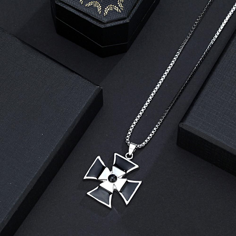 Personalized Windmill Photo Projection Men's Necklace for Him Minimalist Memorial Jewelry