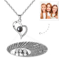 I Love You Necklace in 100 Languages Projection Photo Necklace Love Your Heart For Mother