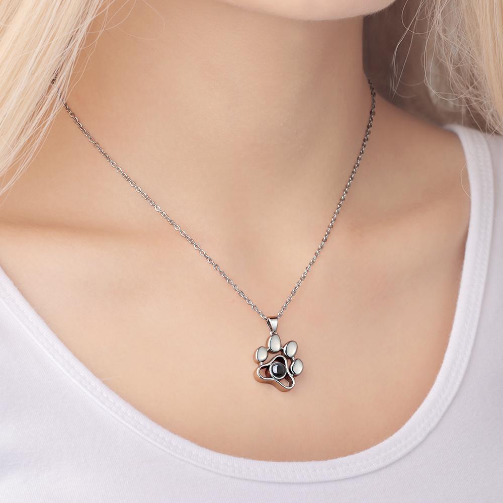 Projection Photo Necklace Colorful Picture Pet Photo