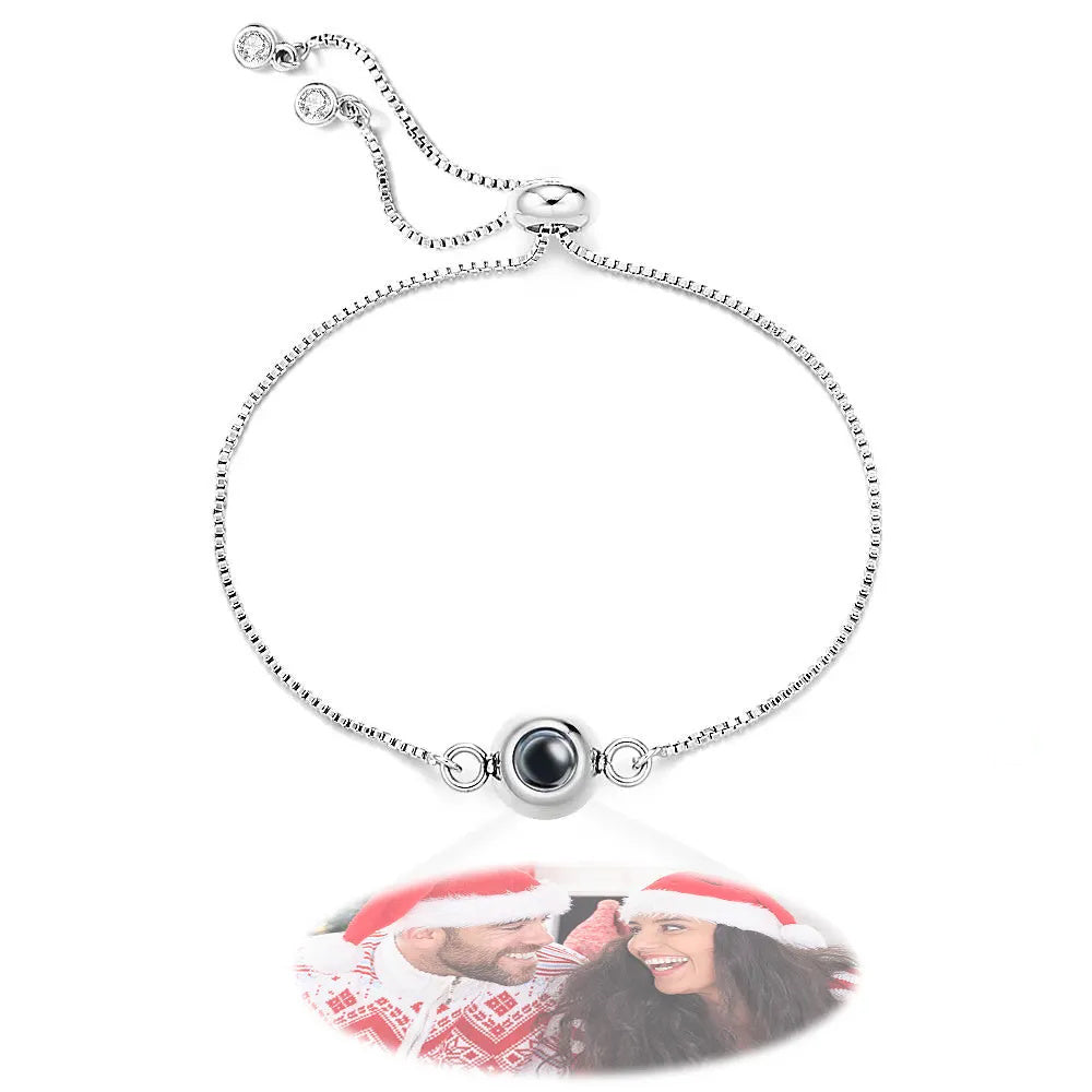 Photo Projection Bracelet Personalized Adjustable  Bracelet Sweet Cool Gift for Mom Best Mother's Day Gift
