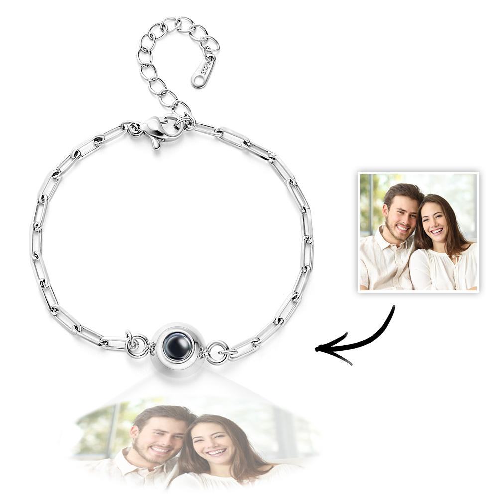 Personalized Photo Projection Bracelet Creative and Beautiful Gift 4 Colors