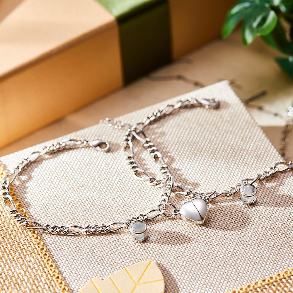 Personalized Photo Projection Bracelet Warm Gift for Valentine's Day