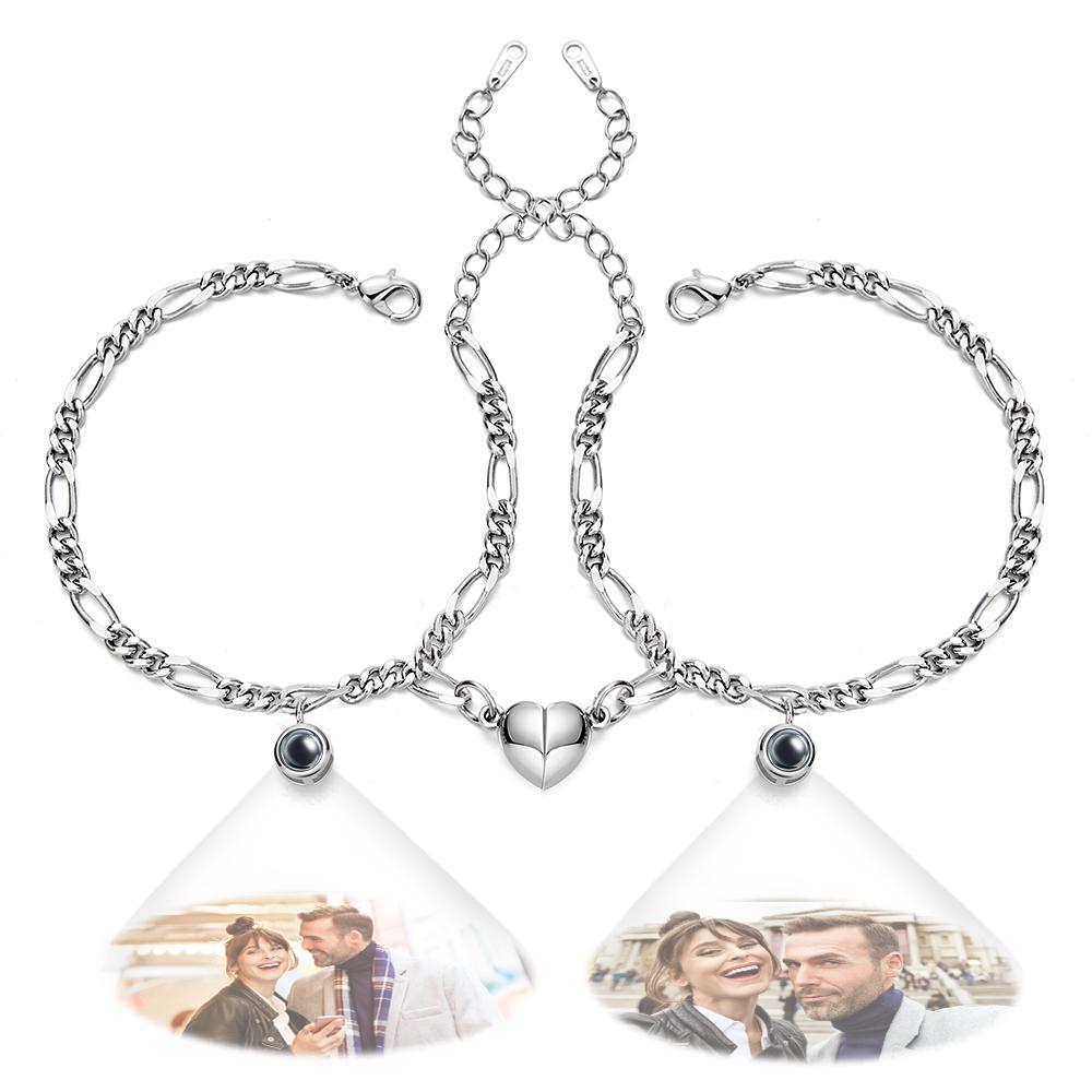 Personalized Photo Projection Bracelet Warm Gift for Valentine's Day