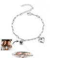 Personalized Photo Projection Bracelet with Heart Creative Gift