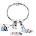 Personalized Picture Projection Bracelet with Mini Ornaments Creative Gift for Favourite Person
