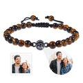Custom Photo Projection Bracelet Men's Bracelet Jewelry Gift for Boyfriend Husband Dad