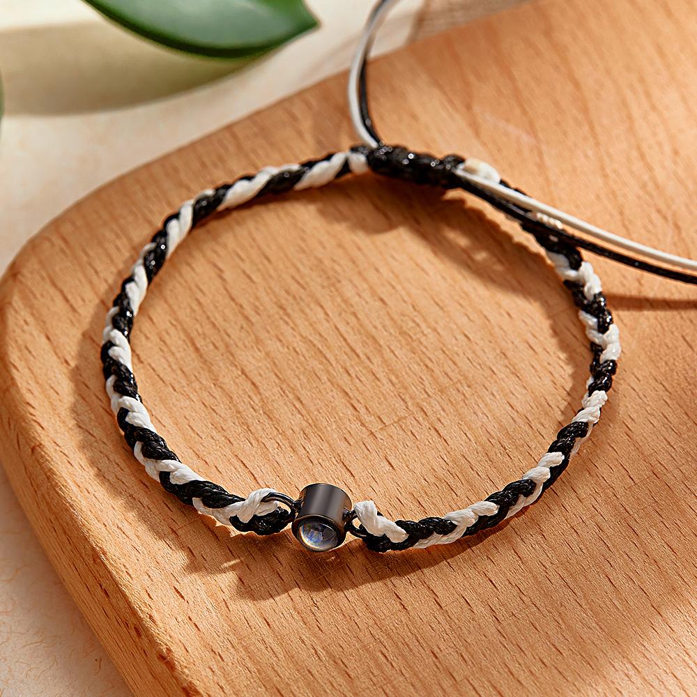 Custom Projection Bracelet Colorful Weave Fashion Gift