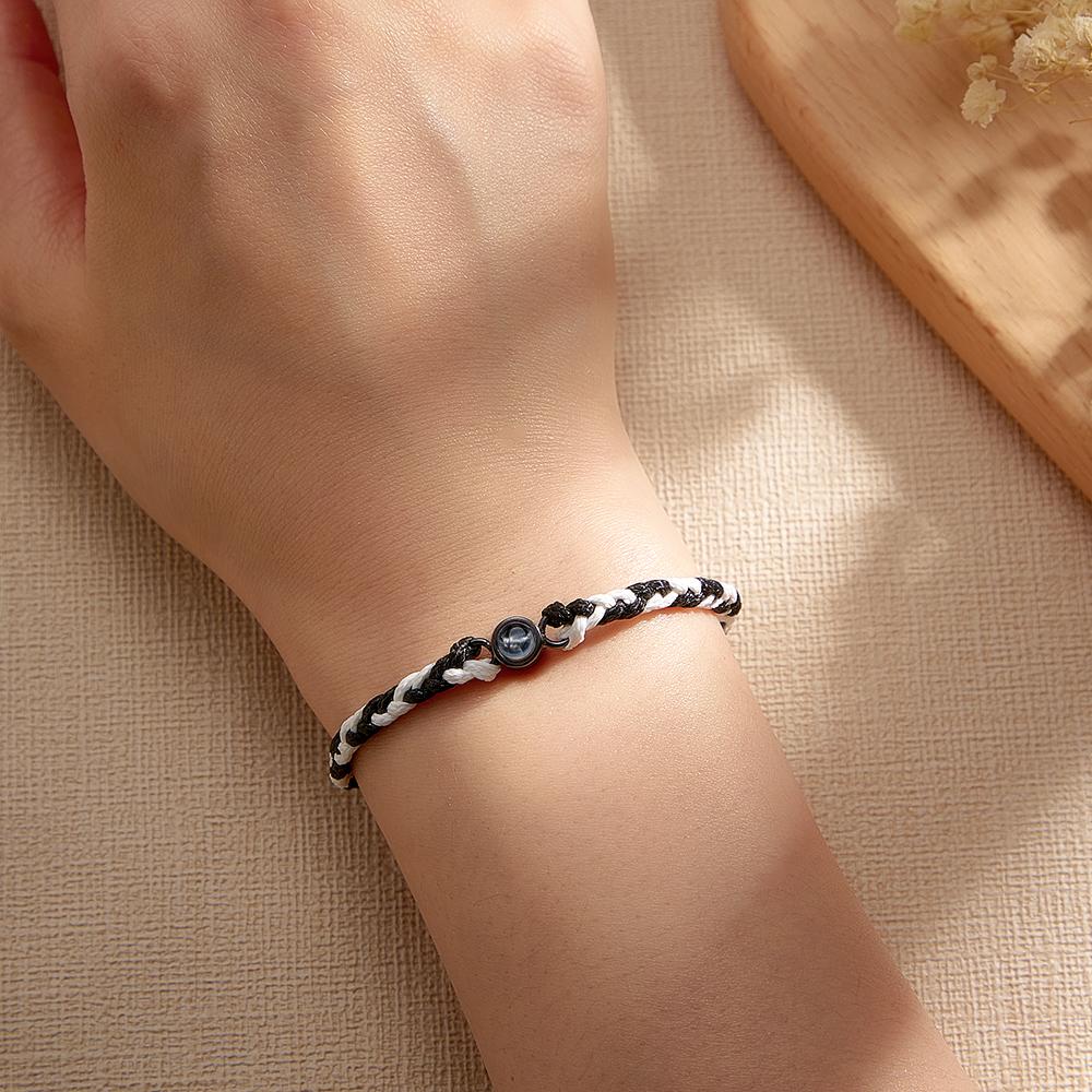 Custom Projection Bracelet Colorful Weave Fashion Gift