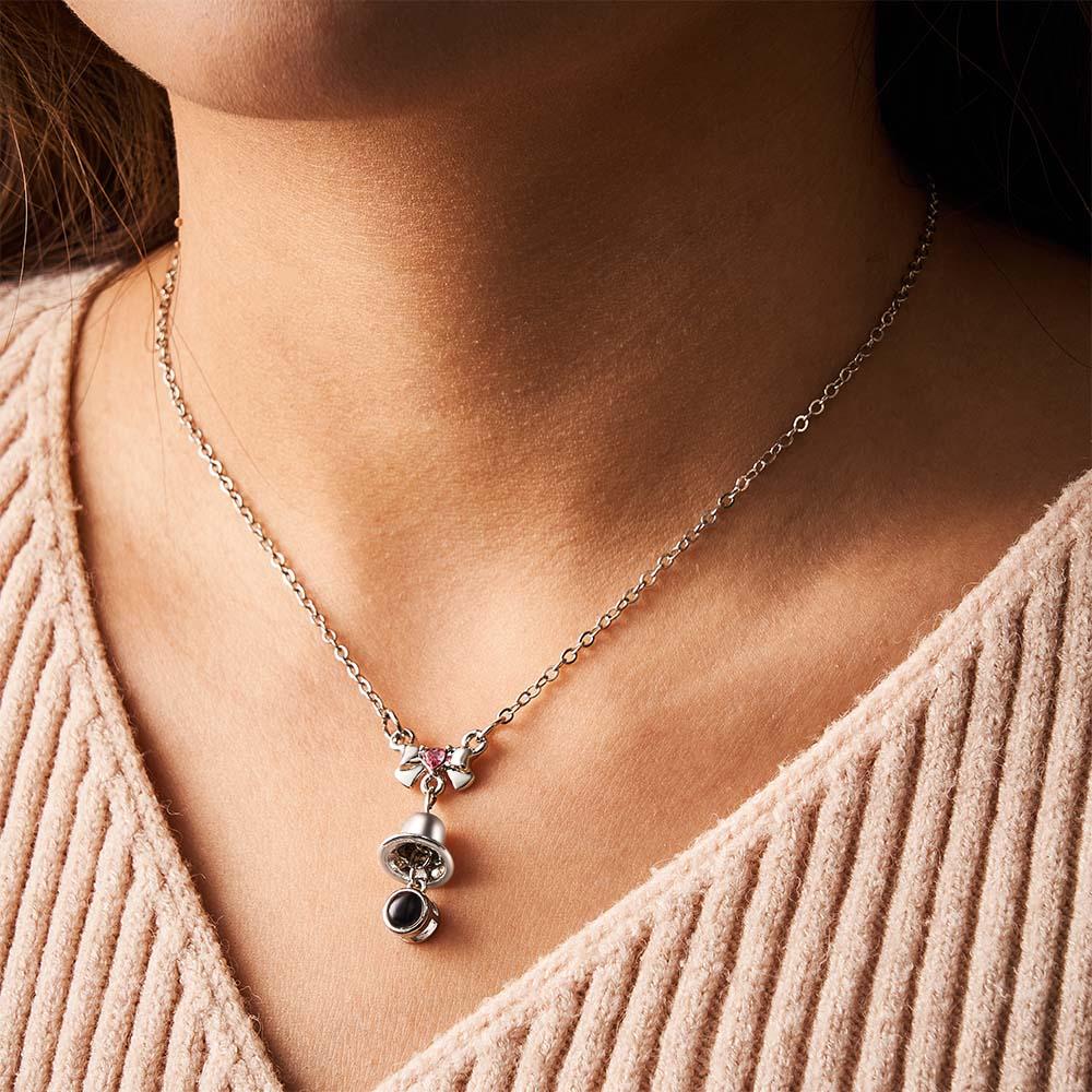 Custom Projection Necklace Christmas Bells Unique Gift