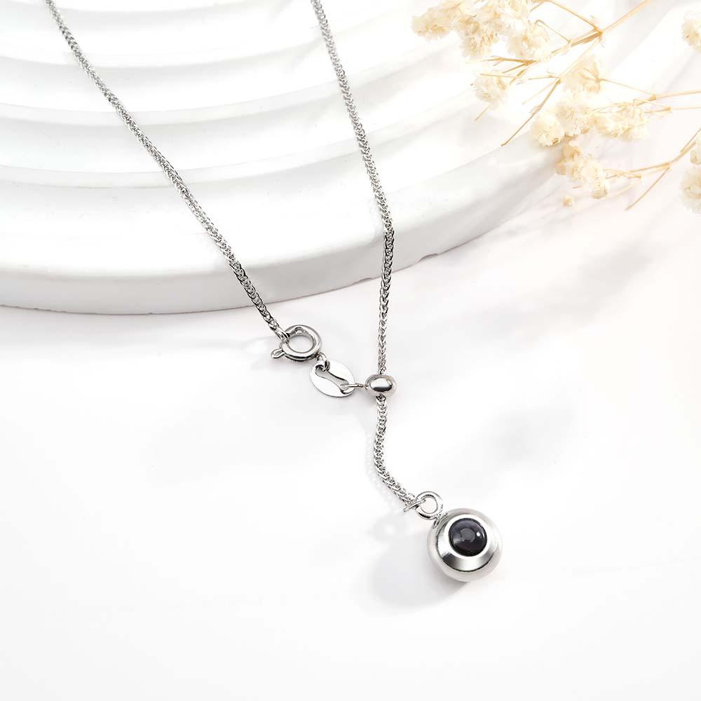 Custom Projection Necklace Simple Pendant Gift for Her