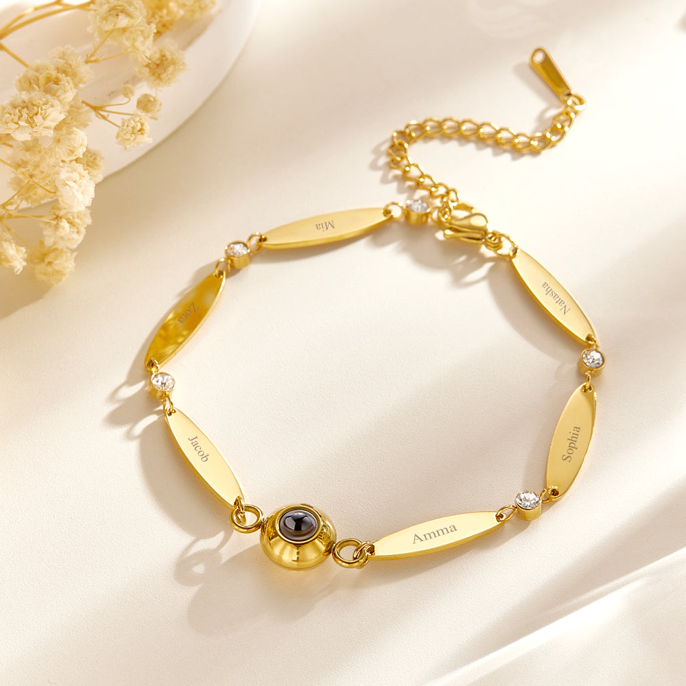 Personalized Lettering Custom Projection Bracelet Friendship Gift