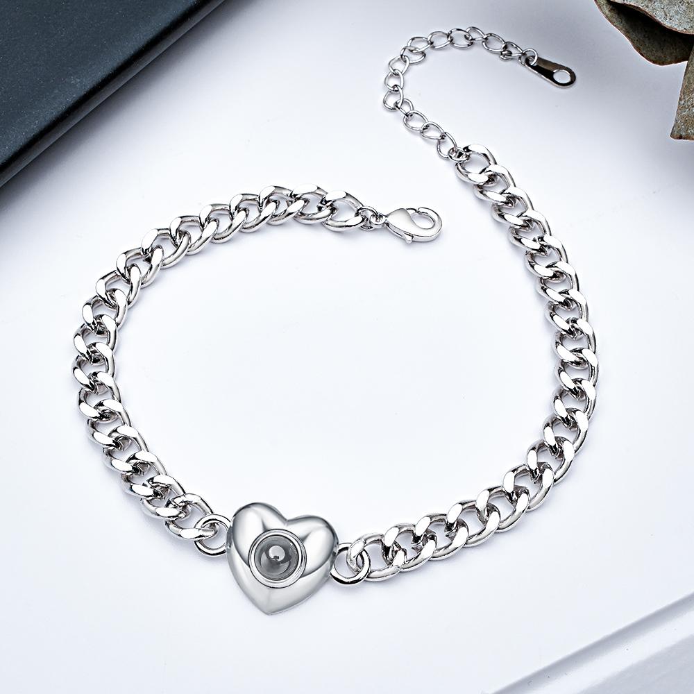 Custom Projection Bracelet Cuban Chain Simple Gift