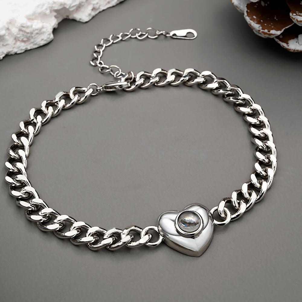 Custom Projection Bracelet Cuban Chain Simple Gift