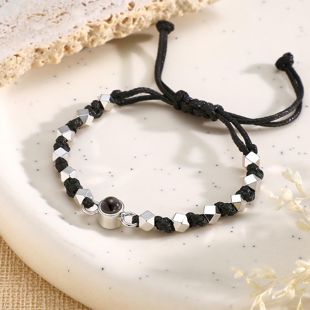 Custom Photo Bracelet Projection Braid Commemorative Gift