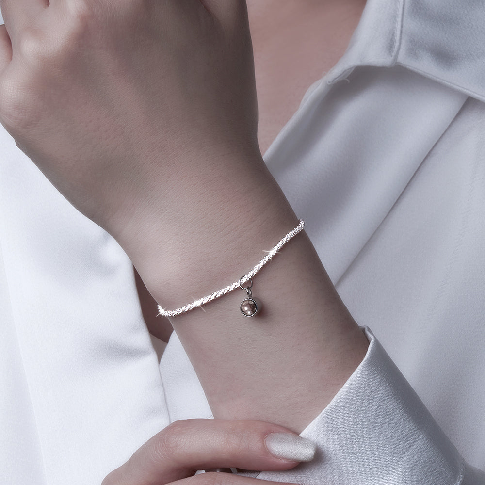 Custom Projection Cauliflower Chain Bracelet Gift for Her
