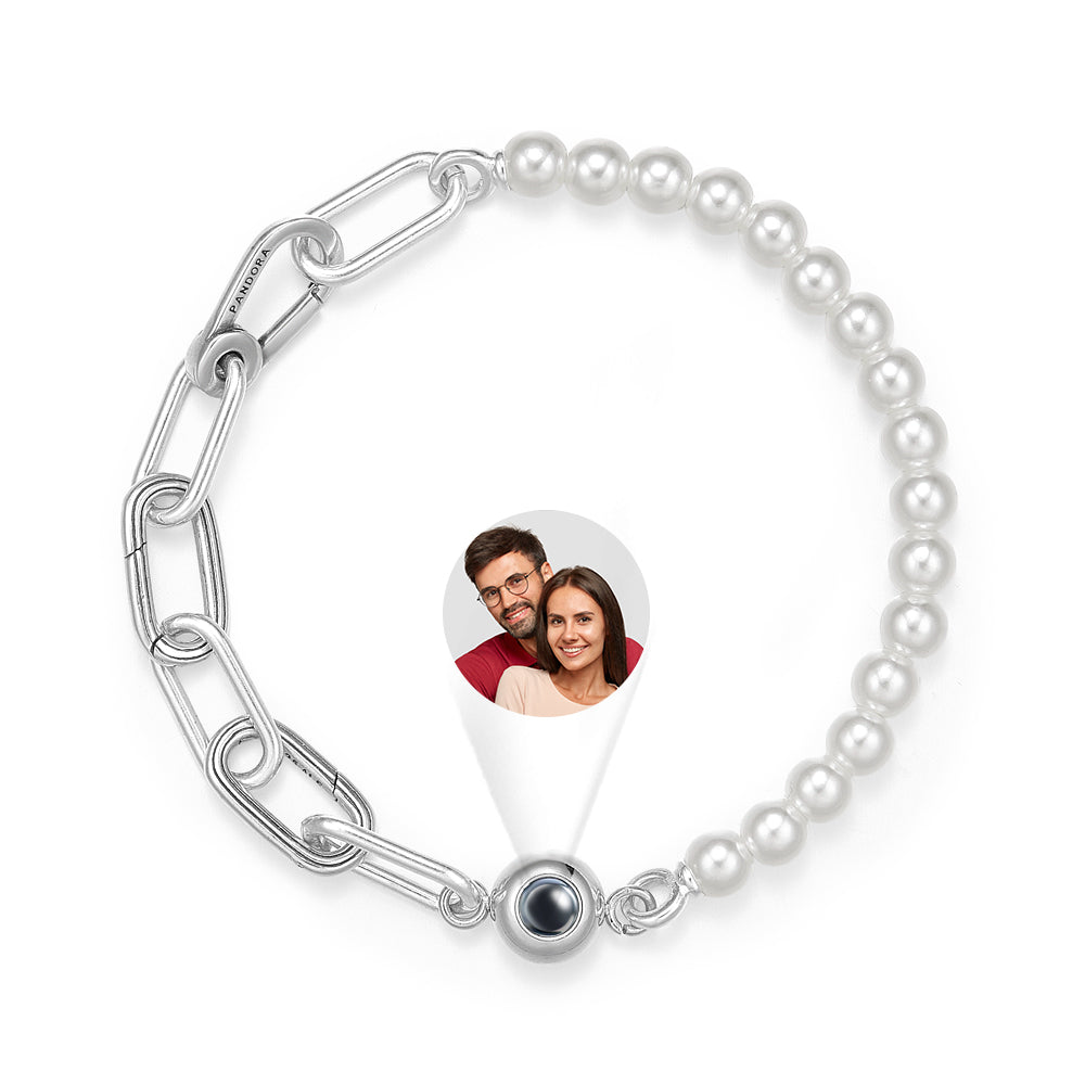 Personalized Projection Bracelet Pearl Splicing Chain Girl Gift
