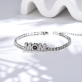 Personalized Projection MOM Tennis Bracelet Simple Diamond Mother's Day Gifts