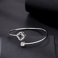 Custom Projection Bracelet Personalized Photo Lucky Clover Bracelet Jewelry Gift for Her