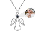 Angel Photo Necklace Personalized Projection Necklace Christmas Gifts