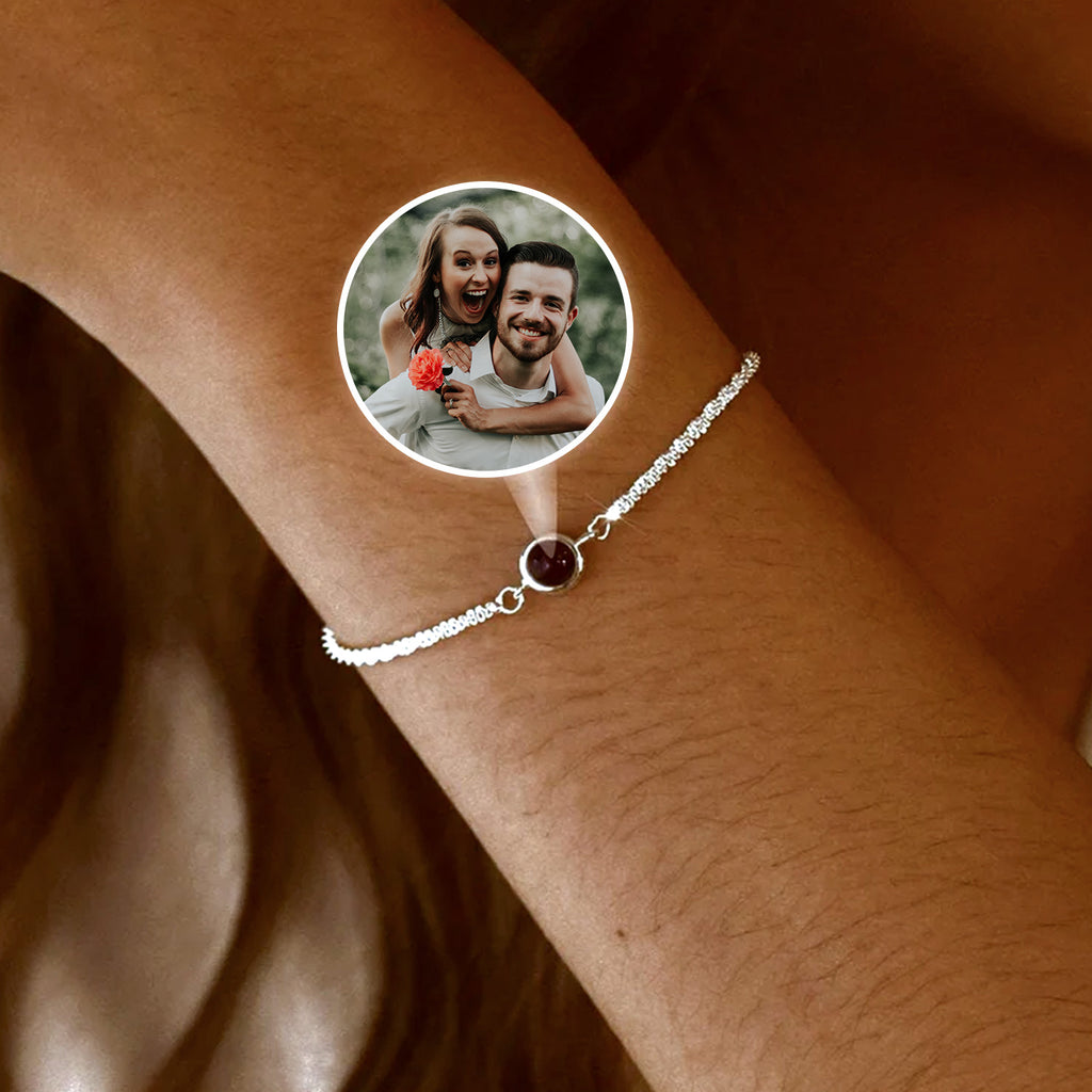 Personalized Projection Bracelet with Photo Personalized Photo Bracelet for Woman Memorial Gift